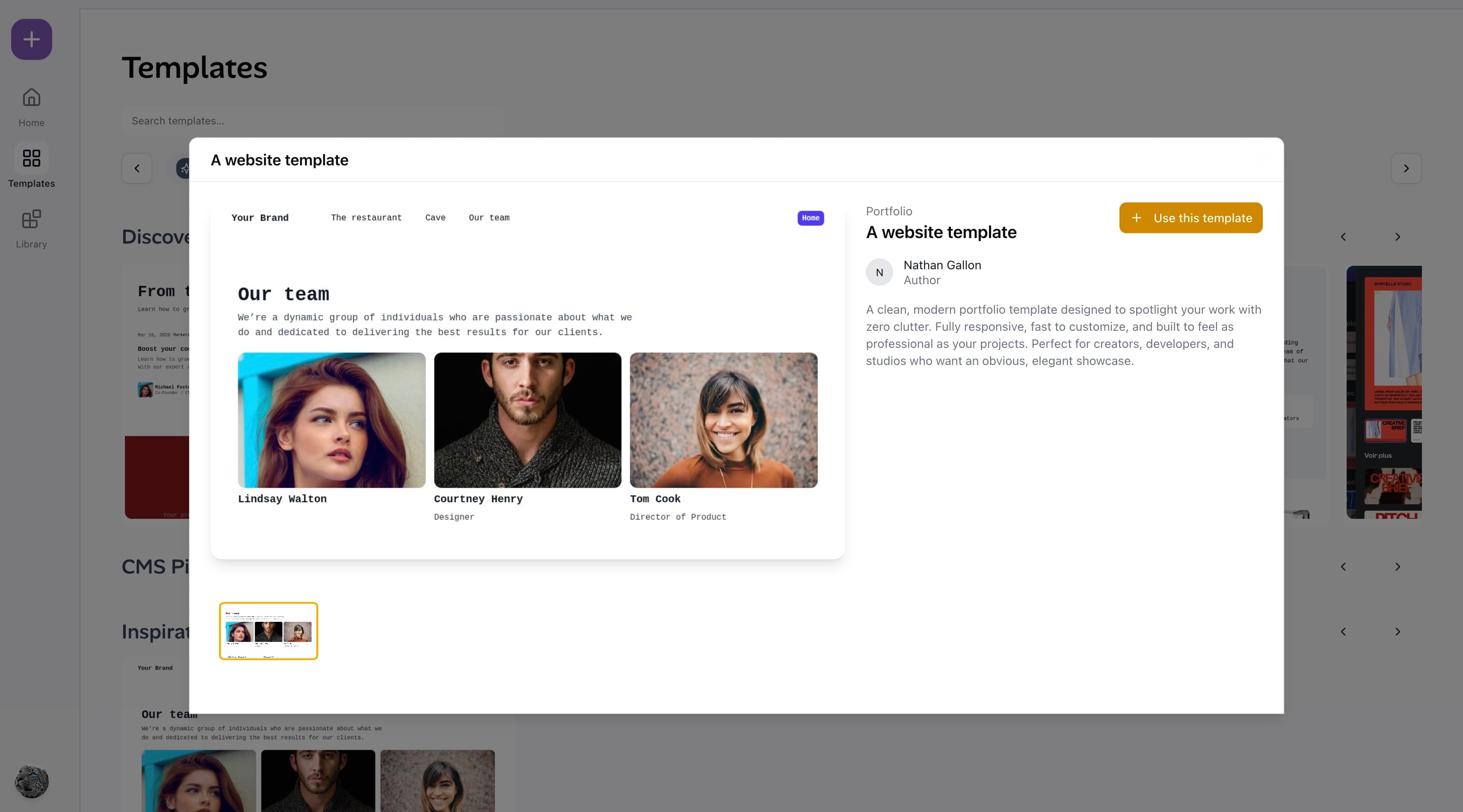 The Obvious Builder is Template-First, Not Template-Locked